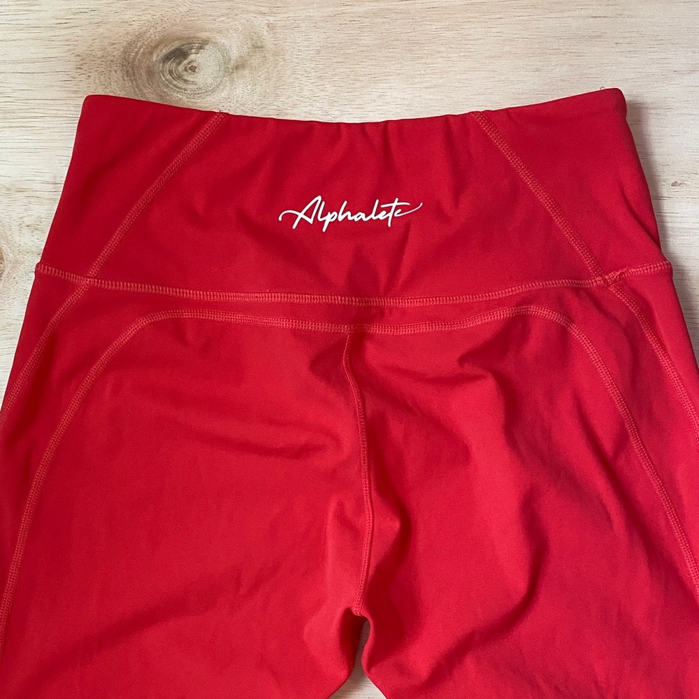 Alphalete Vibrant Red Leggings - Picture 2 of 9